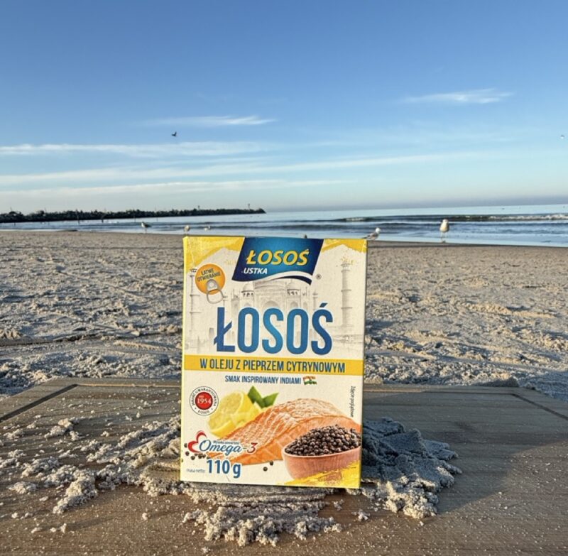 Łosoś w oleju z pieprzem cytrynowym