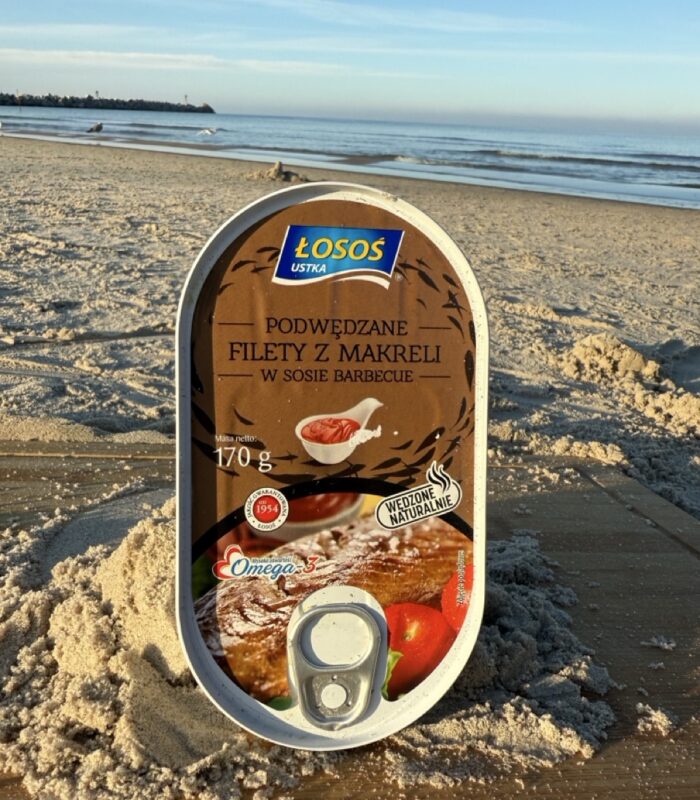 Podwędzane filety z makreli w sosie barbecue  Łosoś Ustka 170 g